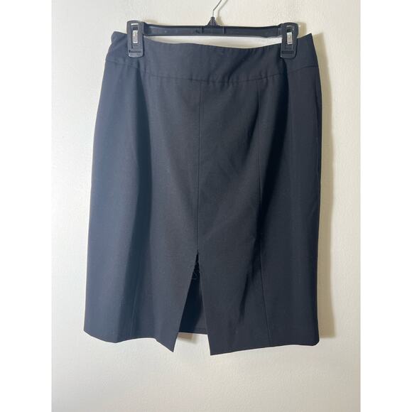 Kenneth Cole Reaction Black Knee Length Pencil Skirt Sz 10 - Picture 2 of 4